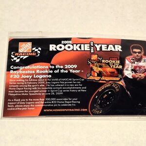 Home Depot Number 20 Joey Logano 2009 Nascar Rookie Of The Year Pin - NIP